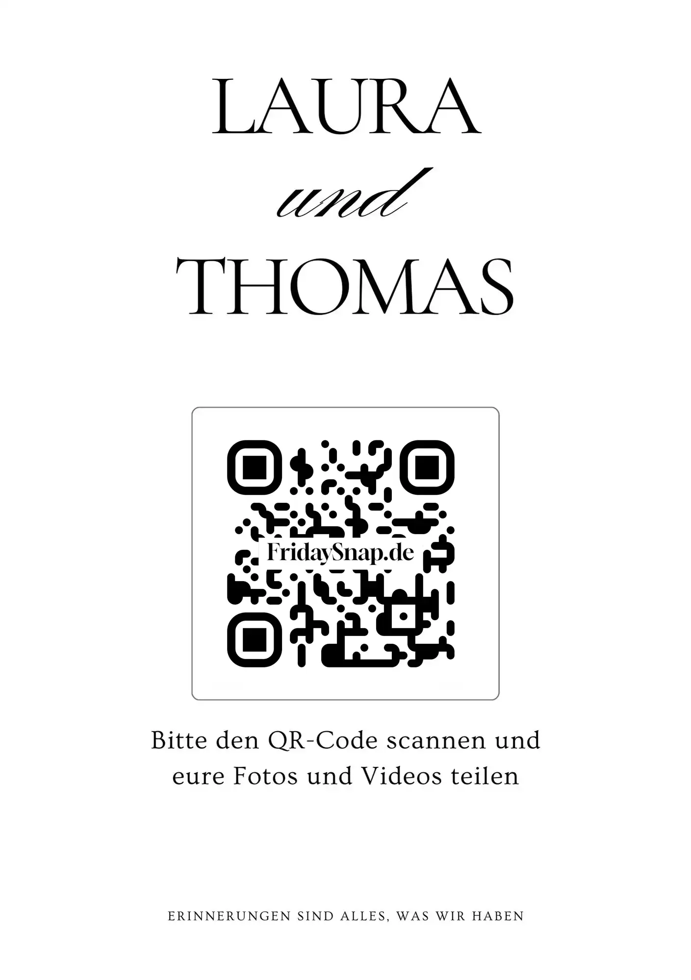 QR-Code Vorlage 1 Schwarz-Weiss